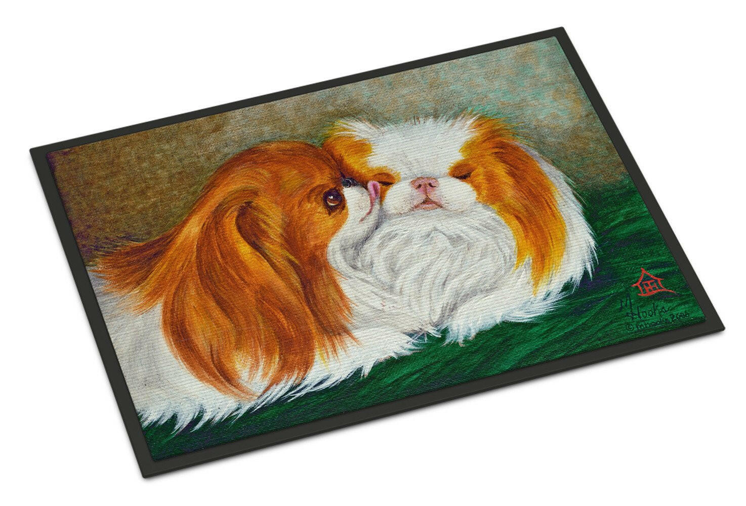 Japanese Chin Best Friends Indoor or Outdoor Mat 18x27 MH1045MAT - the-store.com