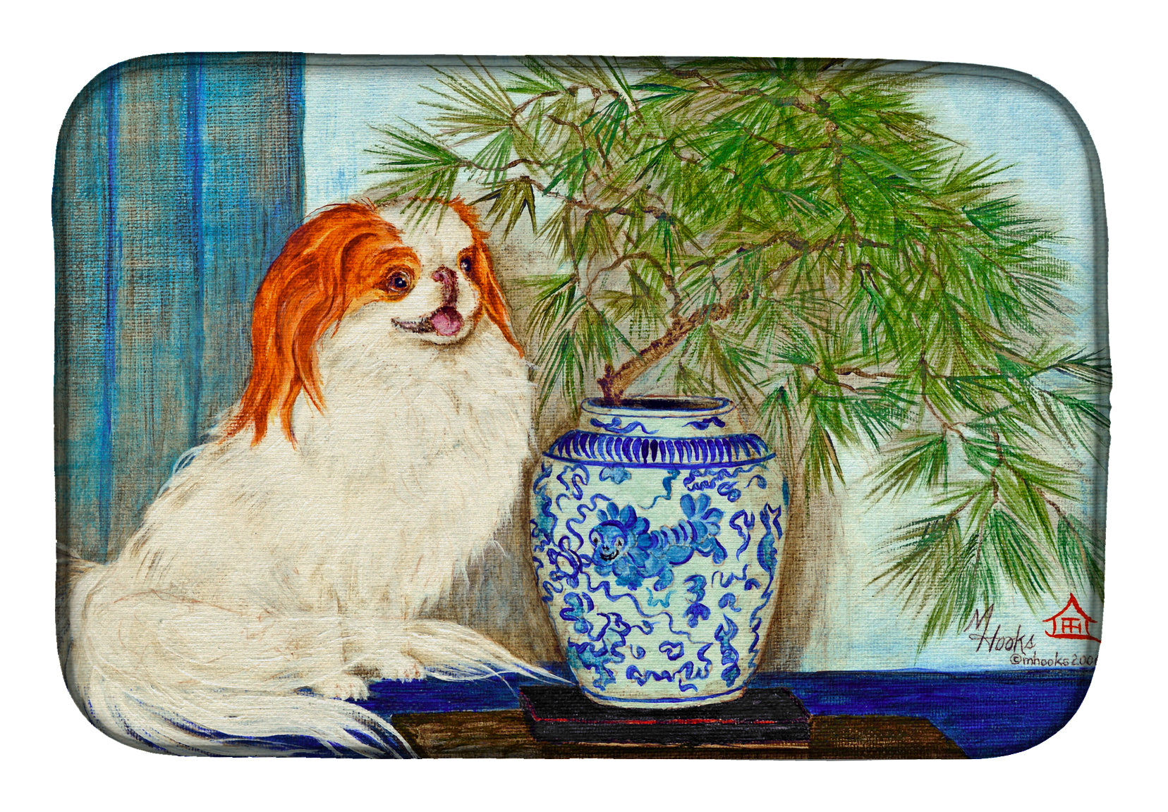 Japanese Chin Ming Vase Dish Drying Mat MH1048DDM  the-store.com.