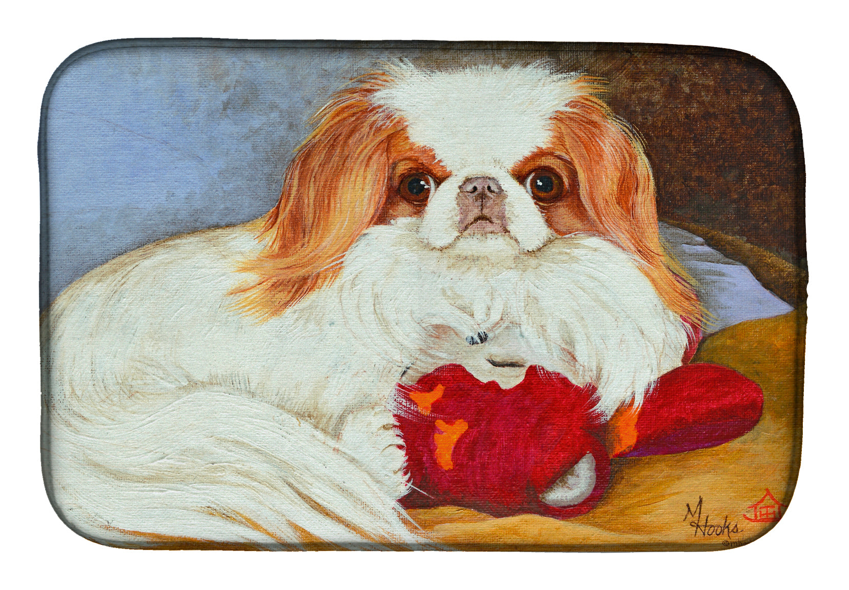 Japanese Chin Pink Gorilla Dish Drying Mat MH1049DDM  the-store.com.