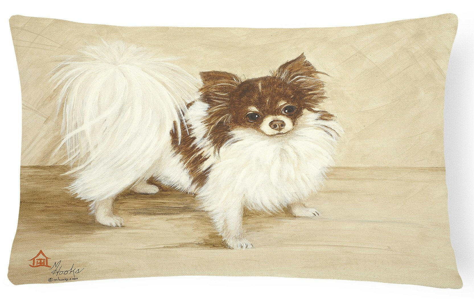 Chihuahua Favorite Flavors Fabric Decorative Pillow MH1051PW1216 by Caroline's Treasures
