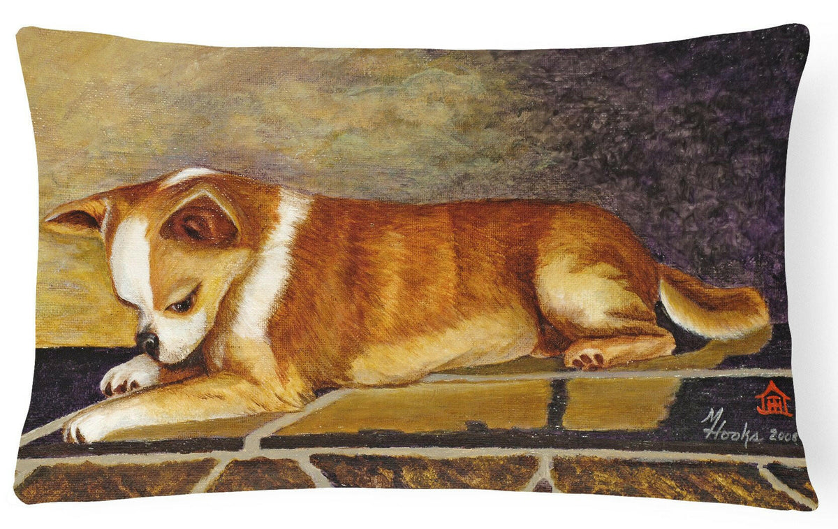 Chihuahua I See Me Fabric Decorative Pillow MH1052PW1216 by Caroline&#39;s Treasures