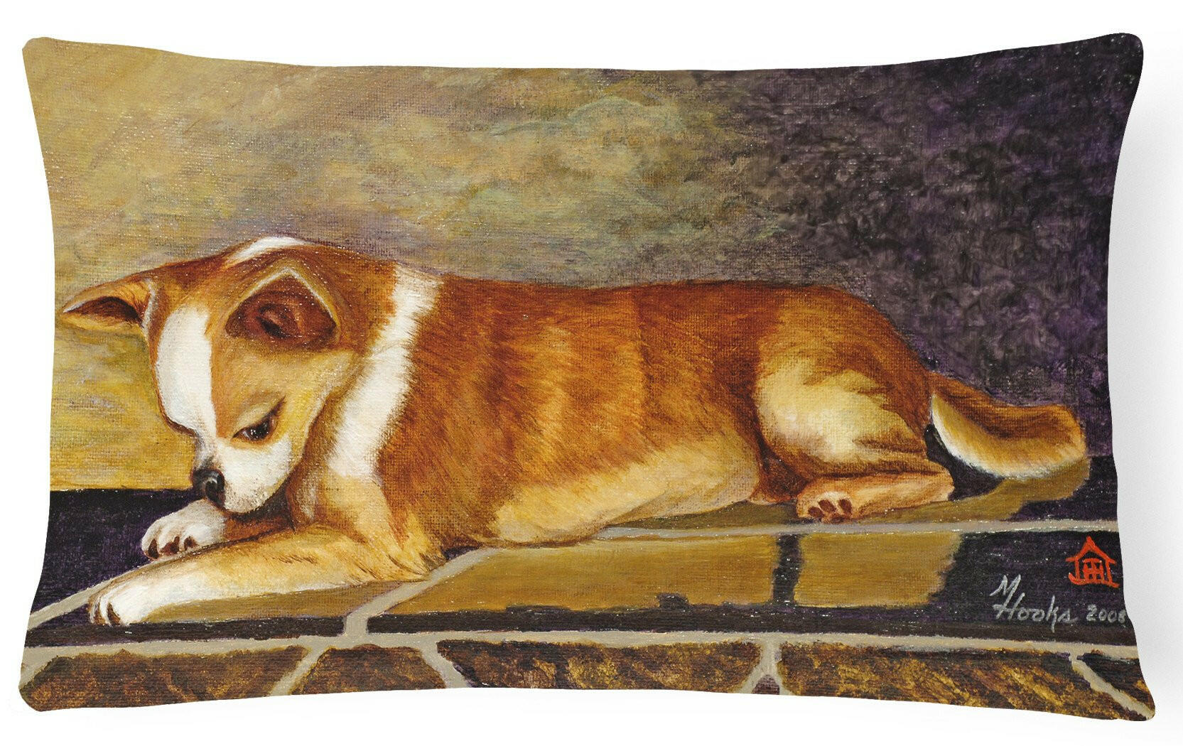 Chihuahua I See Me Fabric Decorative Pillow MH1052PW1216 by Caroline's Treasures