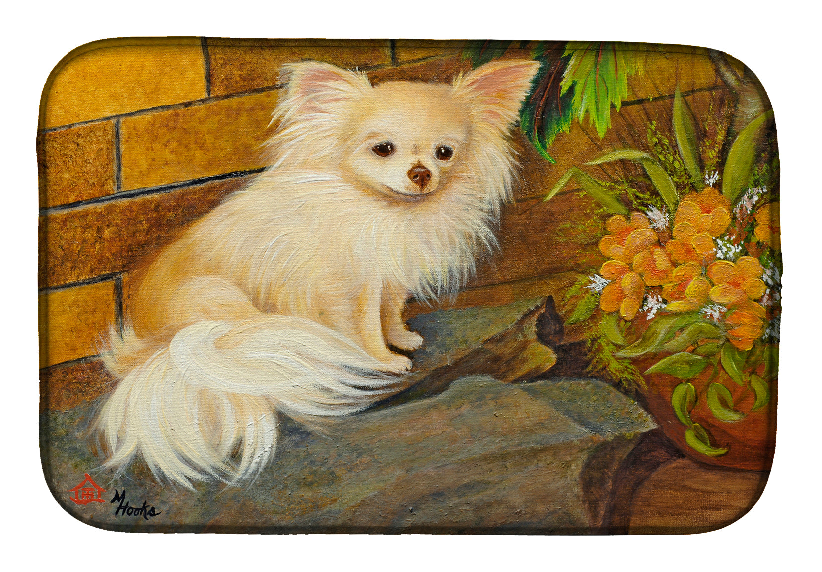Chihuahua Just Basking Dish Drying Mat MH1053DDM  the-store.com.