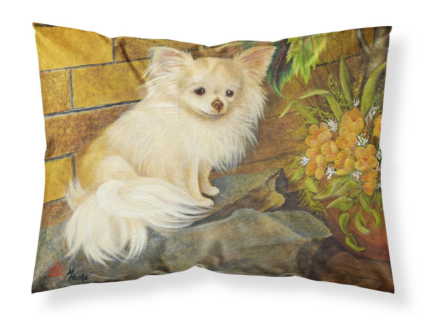 Chihuahua Just Basking Fabric Standard Pillowcase MH1053PILLOWCASE by Caroline's Treasures
