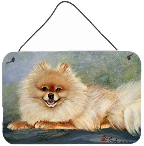 Pomeranian Full Body Wall or Door Hanging Prints MH1055DS812 by Caroline's Treasures
