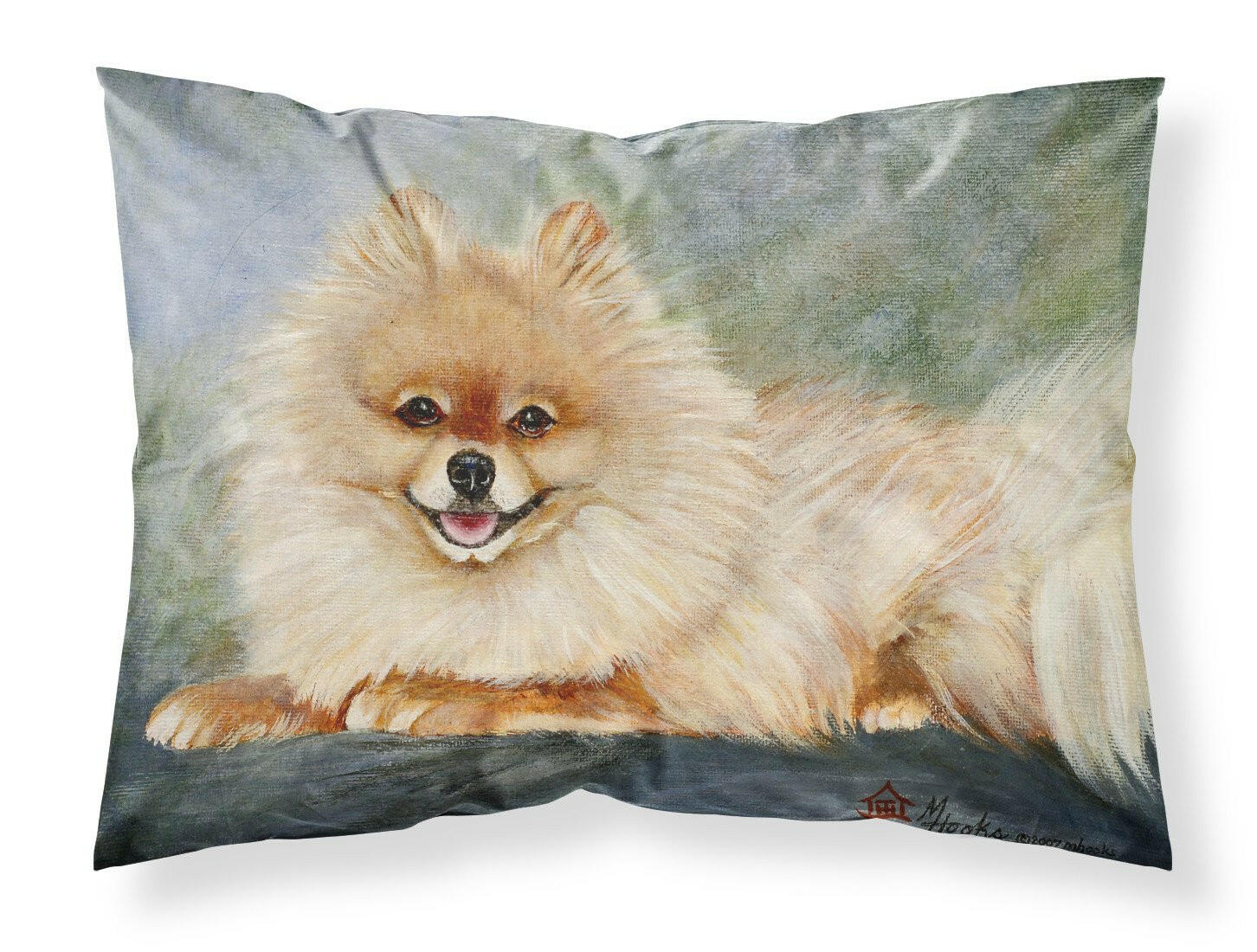 Pomeranian Full Body Fabric Standard Pillowcase MH1055PILLOWCASE by Caroline's Treasures