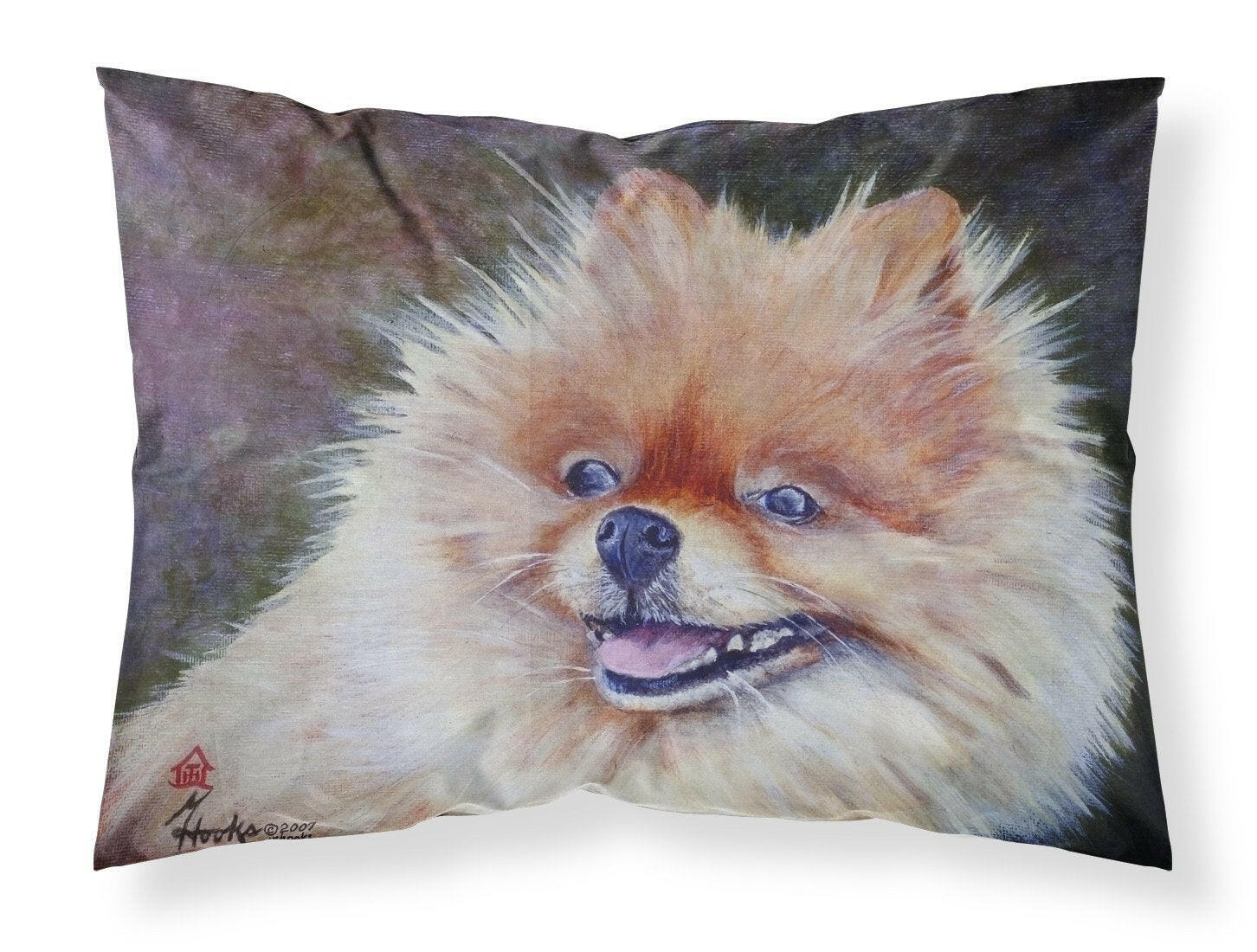 Pomeranian Head Fabric Standard Pillowcase MH1056PILLOWCASE by Caroline's Treasures