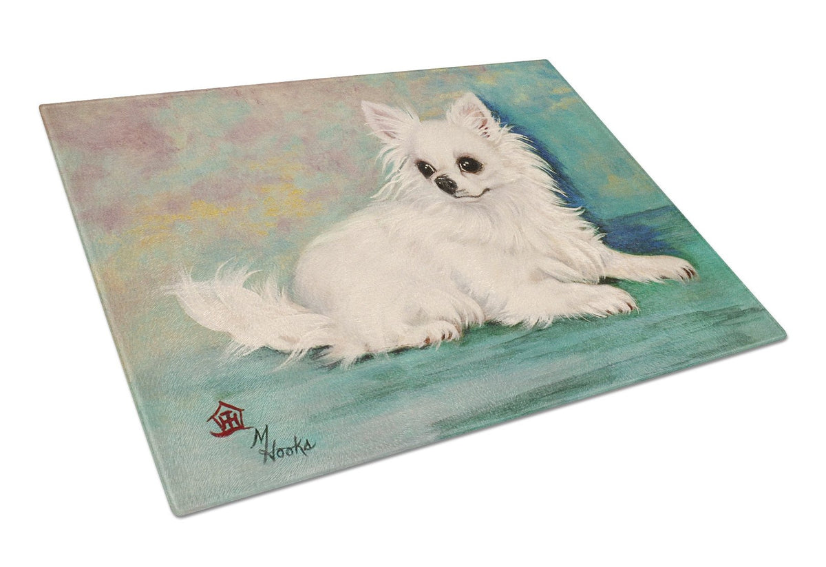 Chihuahua Queen Mother Glass Cutting Board Large MH1057LCB by Caroline&#39;s Treasures