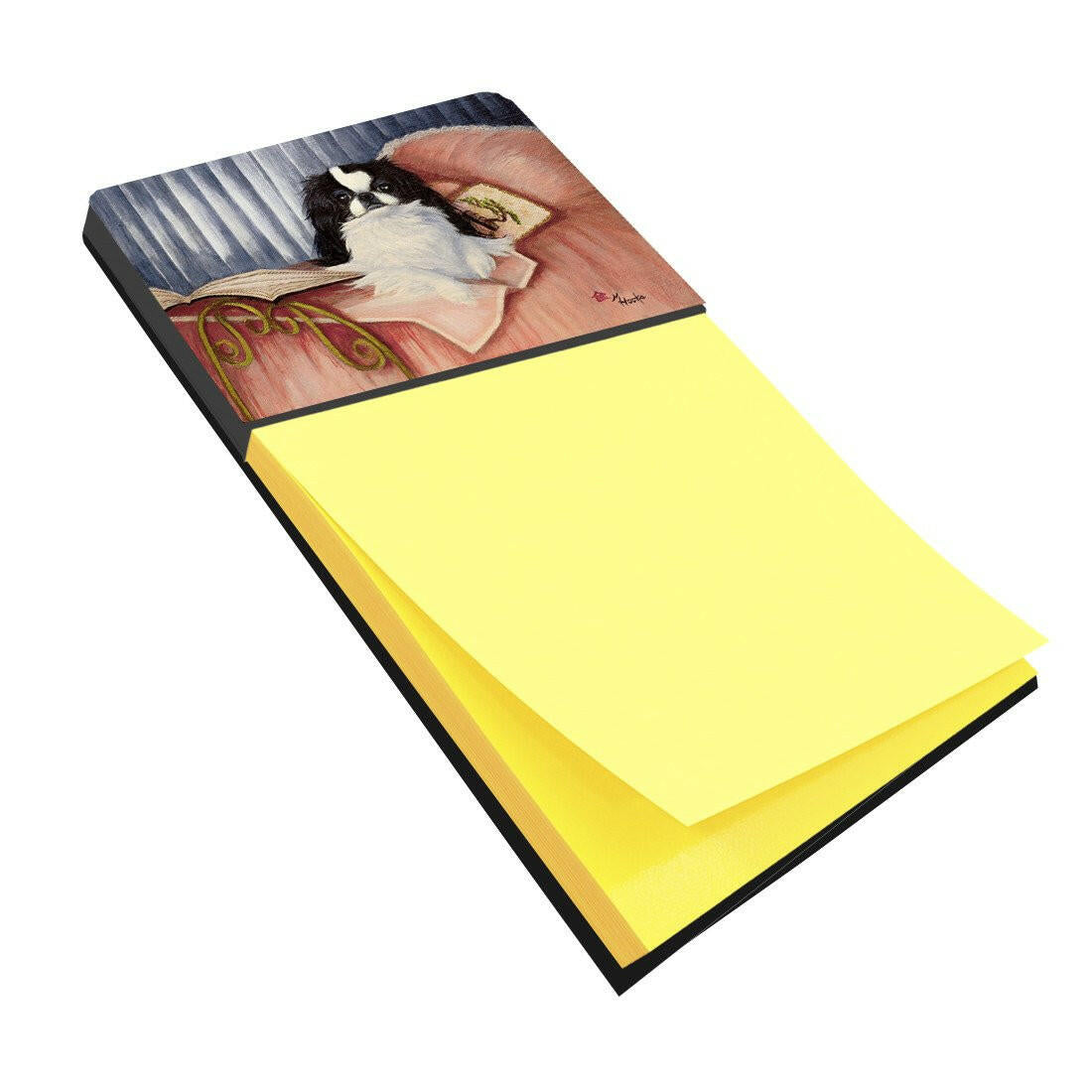 Japanese Chin Reading in Bed Sticky Note Holder MH1058SN by Caroline's Treasures