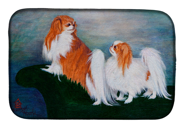 Japanese Chin Standing on my tail Dish Drying Mat MH1059DDM