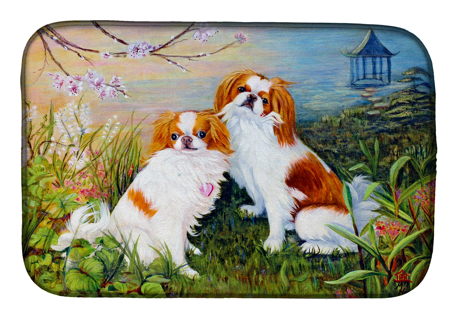 Japanese Chin Wasabi and Ginger Dish Drying Mat MH1061DDM  the-store.com.