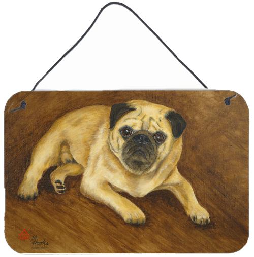 Fawn Pug Roscoe Wall or Door Hanging Prints MH1062DS812 by Caroline&#39;s Treasures