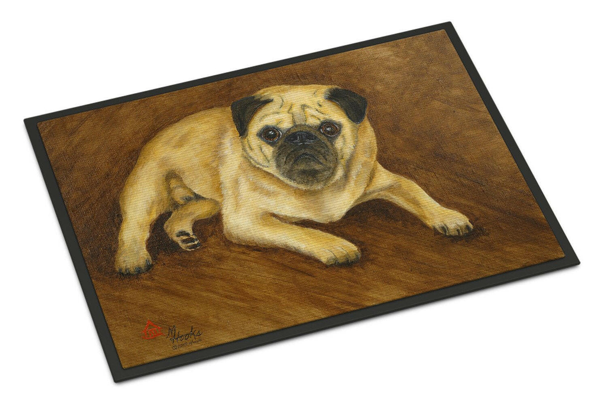Fawn Pug Roscoe Indoor or Outdoor Mat 18x27 MH1062MAT - the-store.com