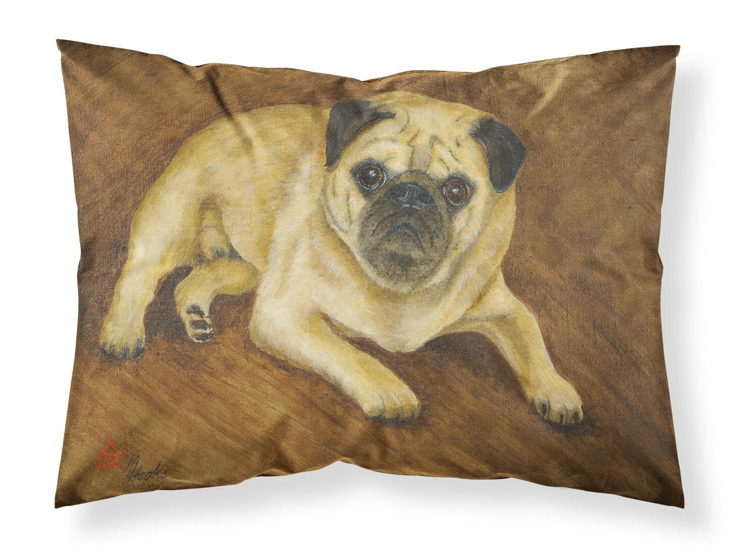 Fawn Pug Roscoe Fabric Standard Pillowcase MH1062PILLOWCASE by Caroline's Treasures