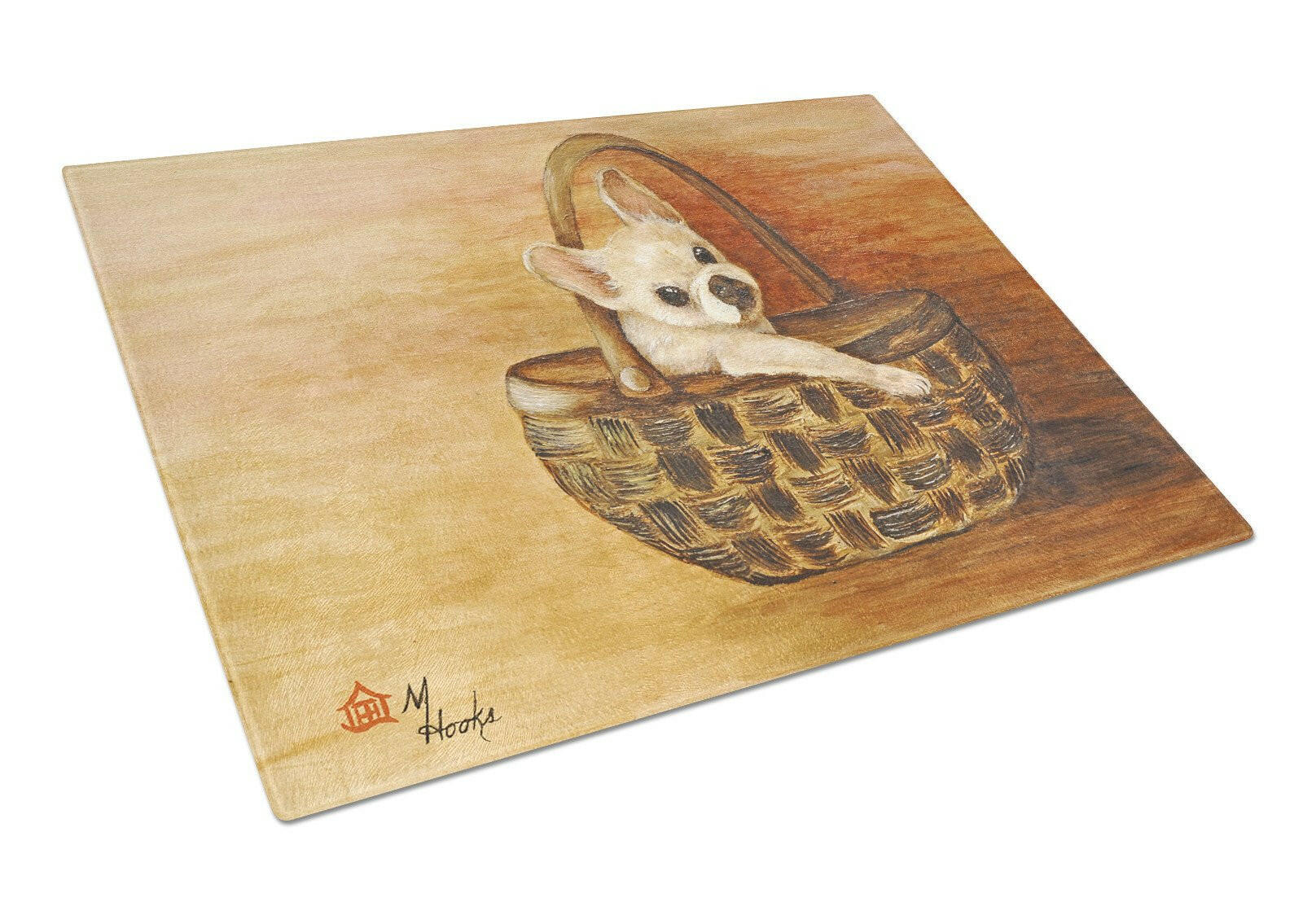 French Bulldog Take me TOO Glass Cutting Board Large MH1063LCB by Caroline's Treasures