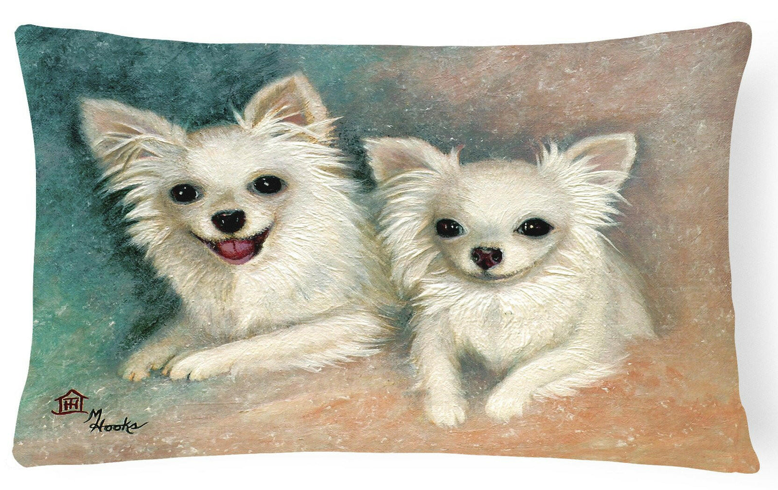 Chihuahua The Siblings Fabric Decorative Pillow MH1064PW1216 by Caroline's Treasures