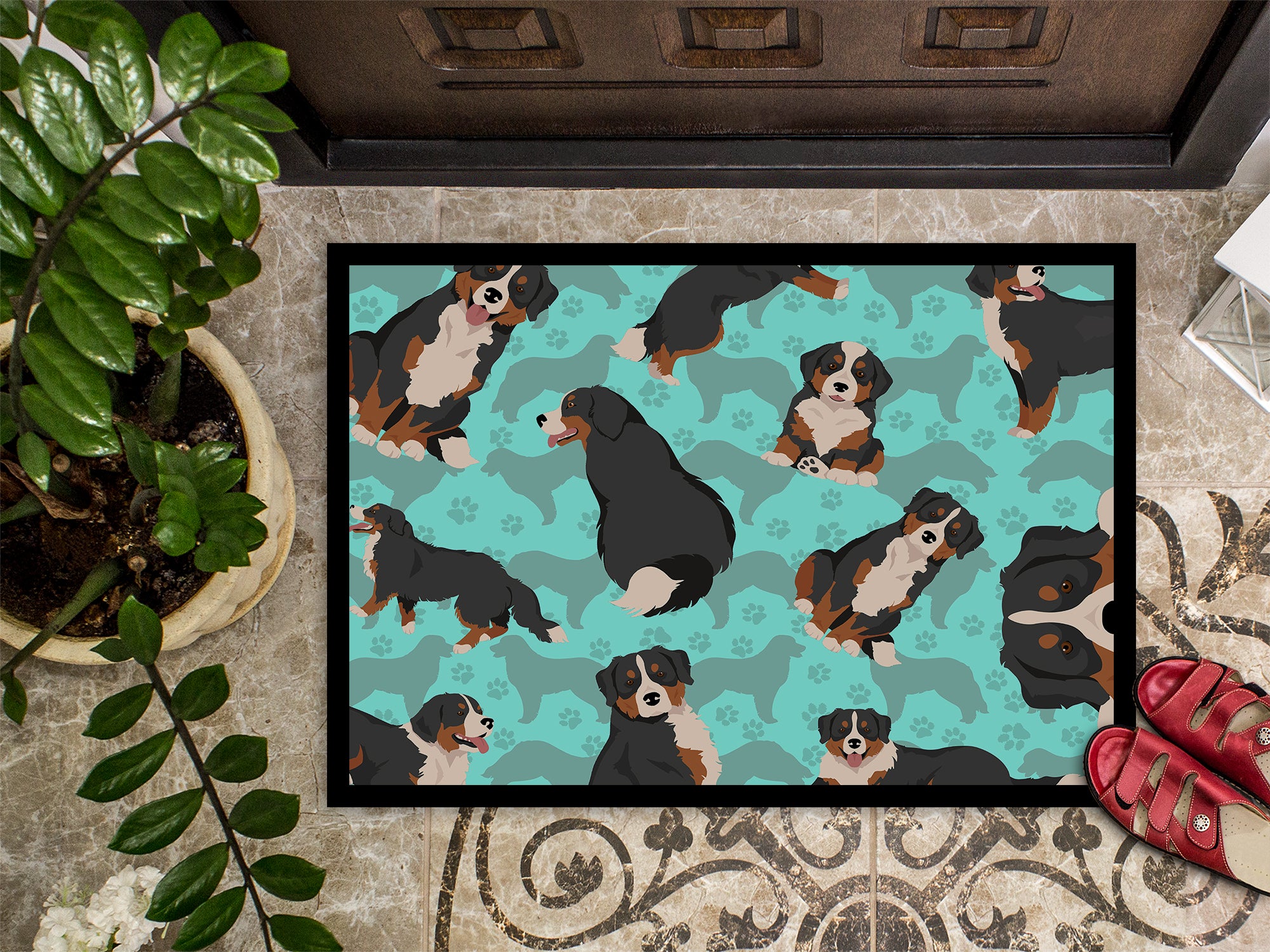 Bernese Mountain Dog Indoor or Outdoor Mat 24x36 - the-store.com