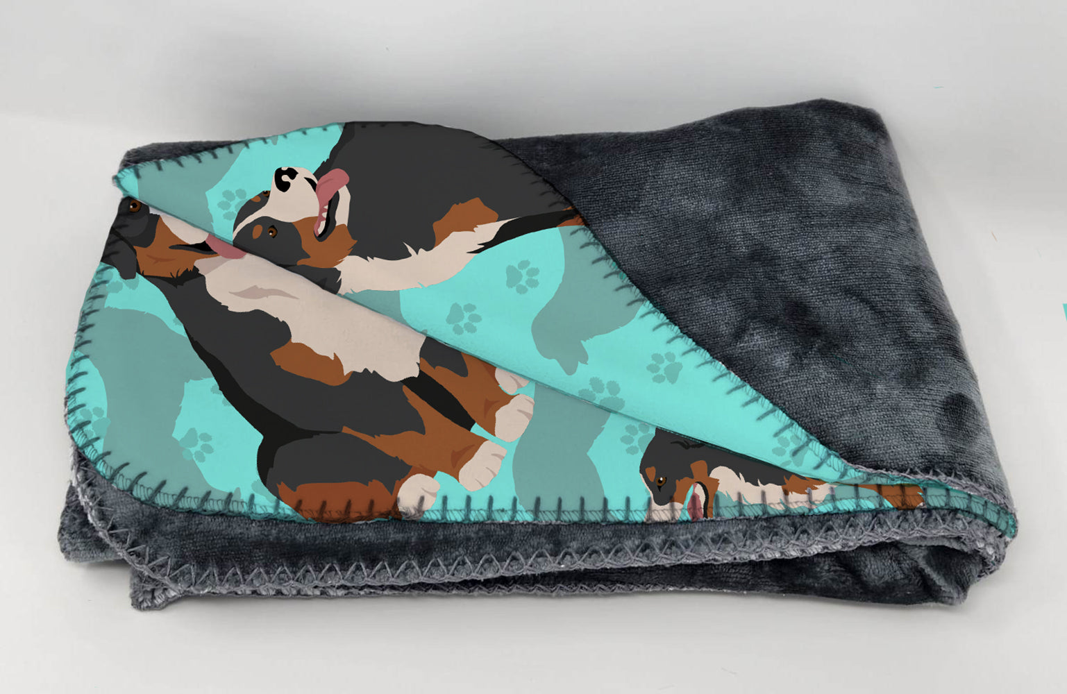 Bernese Mountain Dog Soft Travel Blanket with Bag - the-store.com