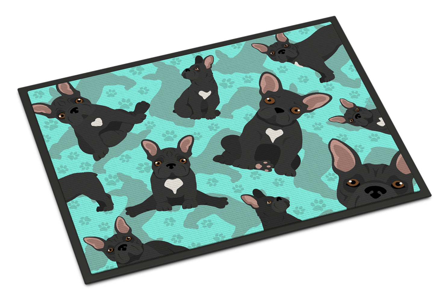 Buy this Black French Bulldog Indoor or Outdoor Mat 24x36