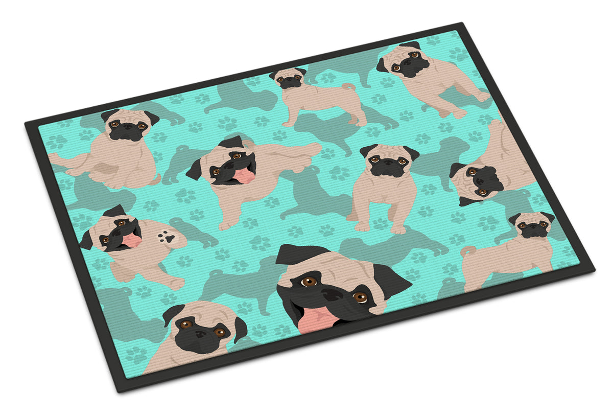 Buy this Fawn Pug Indoor or Outdoor Mat 24x36