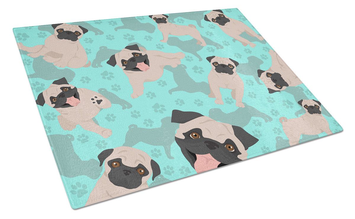 Buy this Fawn Pug Glass Cutting Board Large