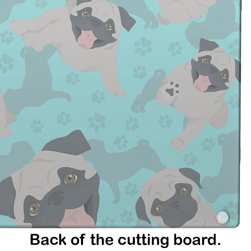 Fawn Pug Glass Cutting Board Large - the-store.com