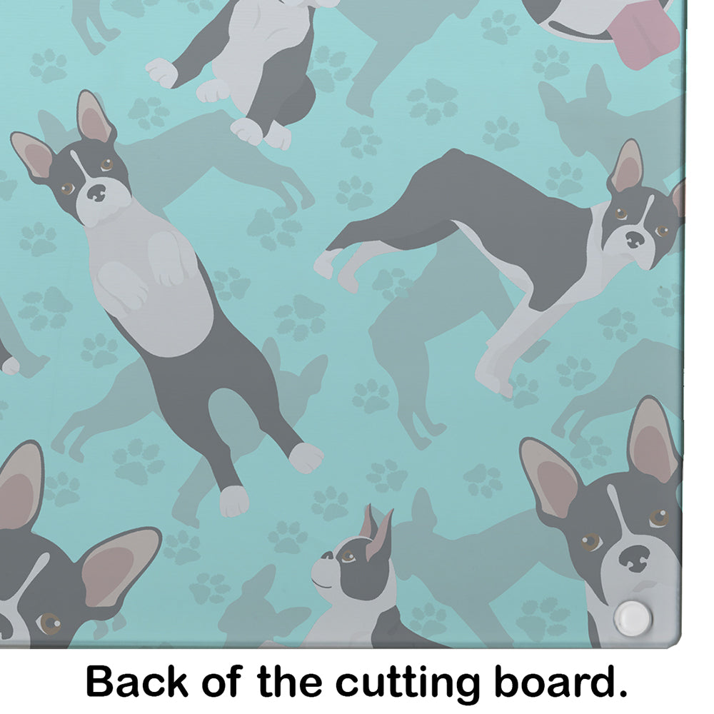 Boston Terrier Glass Cutting Board Large - the-store.com
