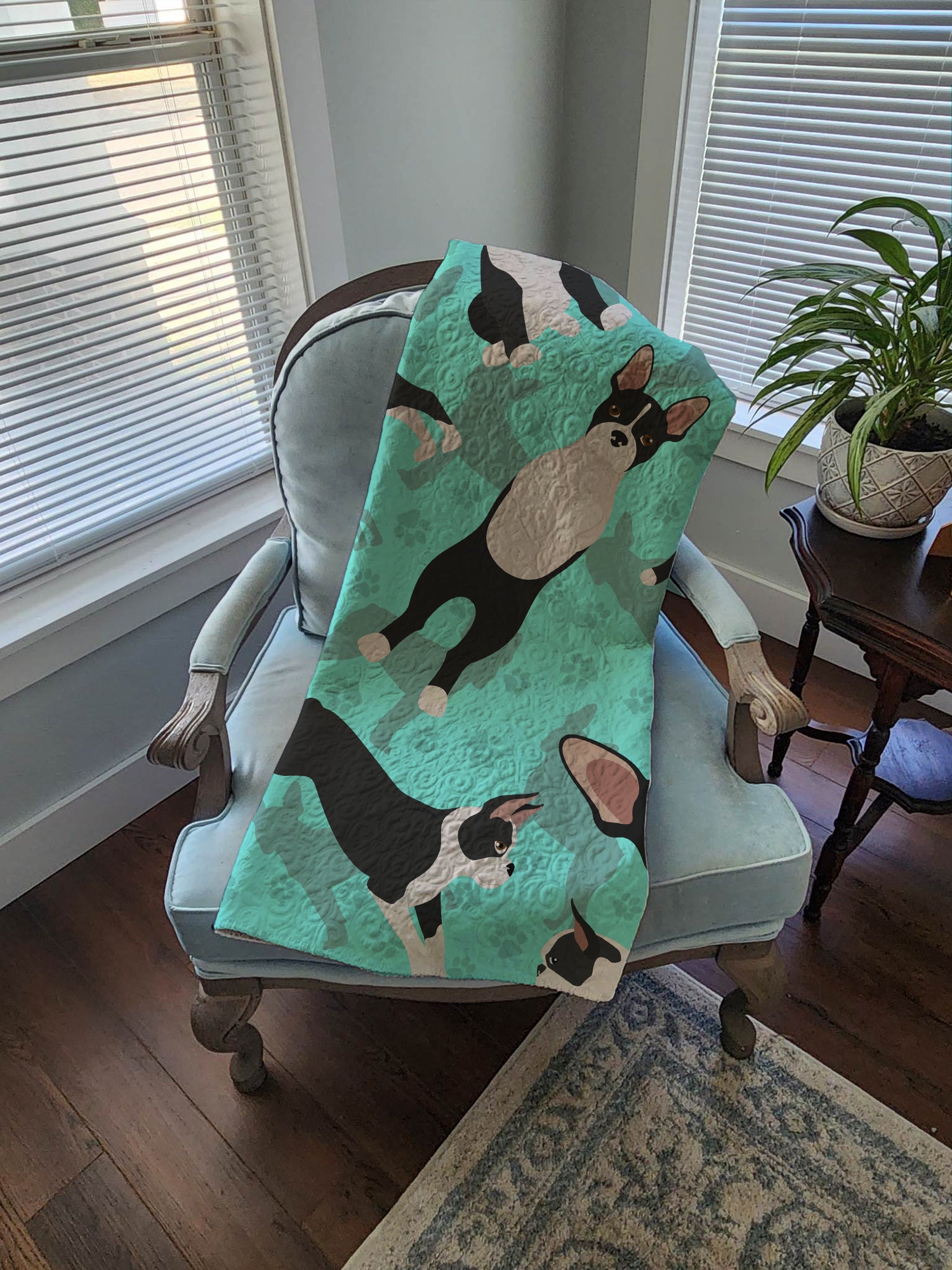 Boston Terrier Quilted Blanket 50x60 - the-store.com
