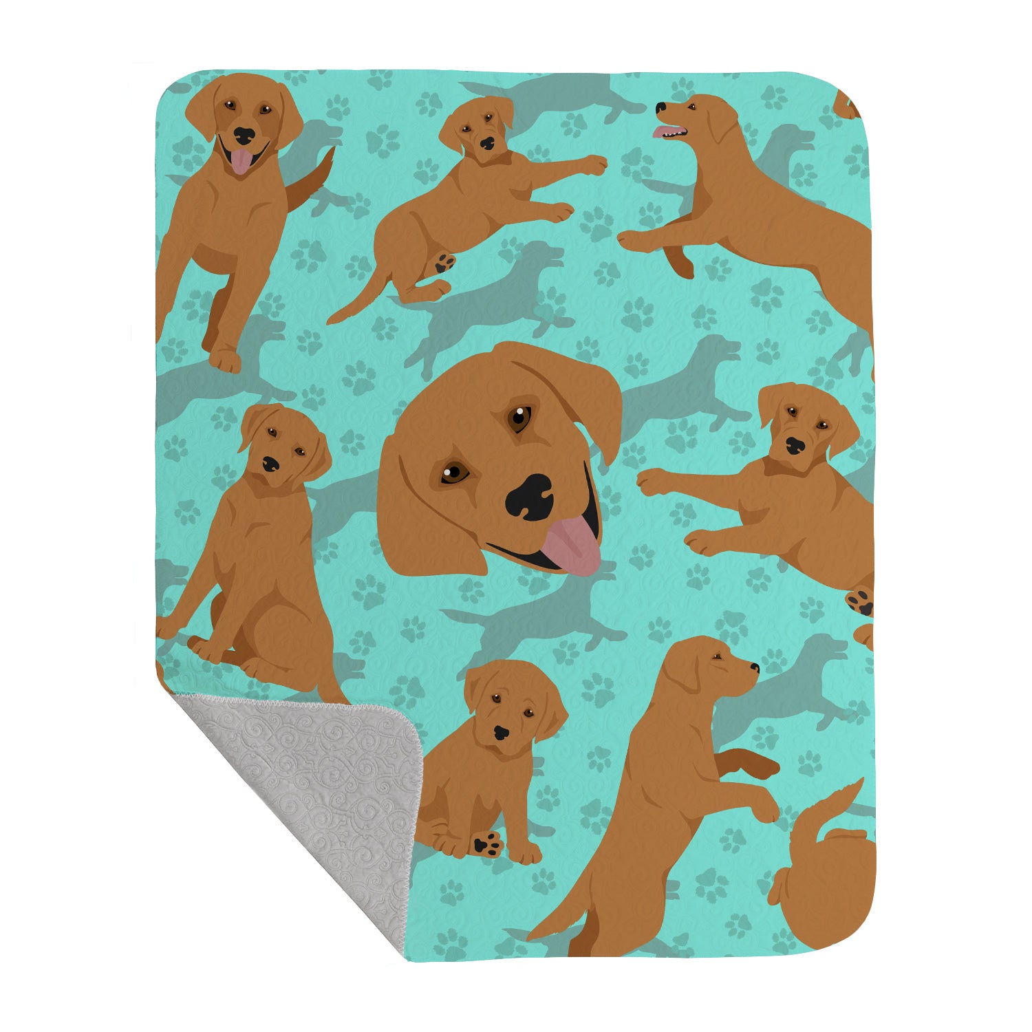 Buy this Red Fox Labrador Retriever Quilted Blanket 50x60