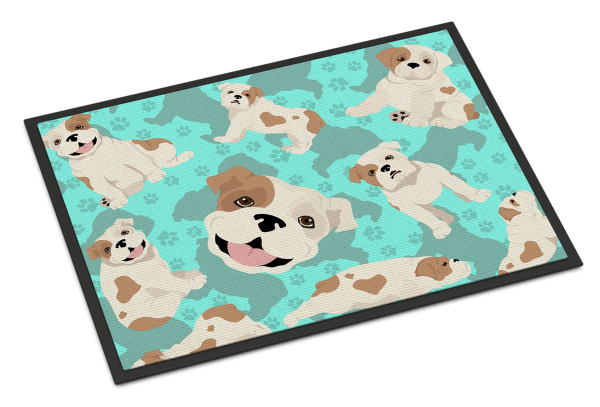 Caroline's Treasures Piebald English Bulldog Doormat - 24x36 Decorative Floor Mat – Indoor/Outdoor Rug with Artistic Flair