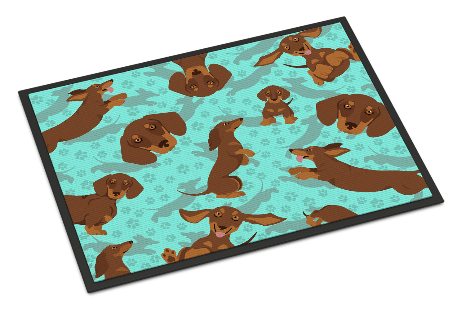 Buy this Chocolate and Tan Dachshund Indoor or Outdoor Mat 24x36