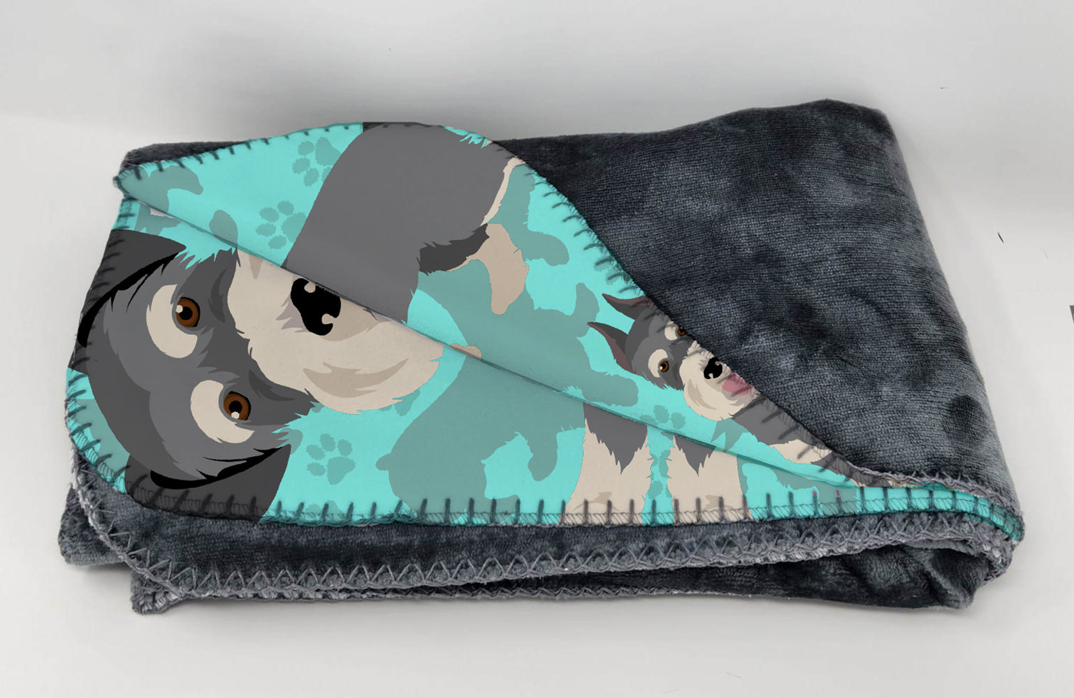 Schnauzer Soft Travel Blanket with Bag - the-store.com