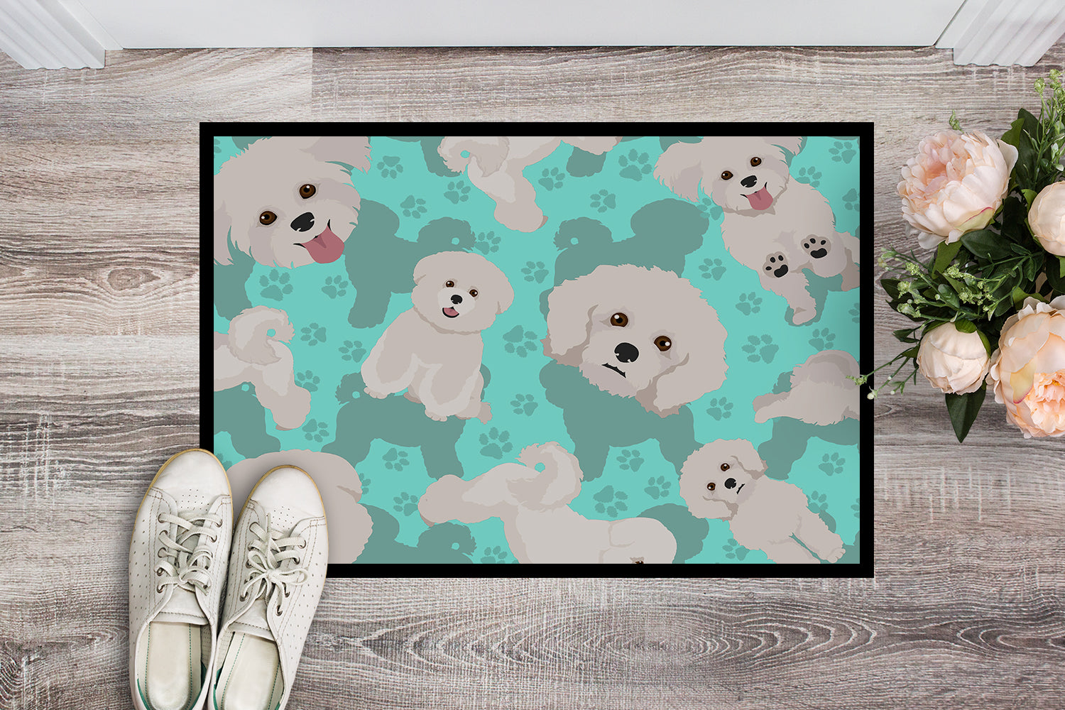 Bichon Frise Indoor or Outdoor Mat 24x36 - the-store.com