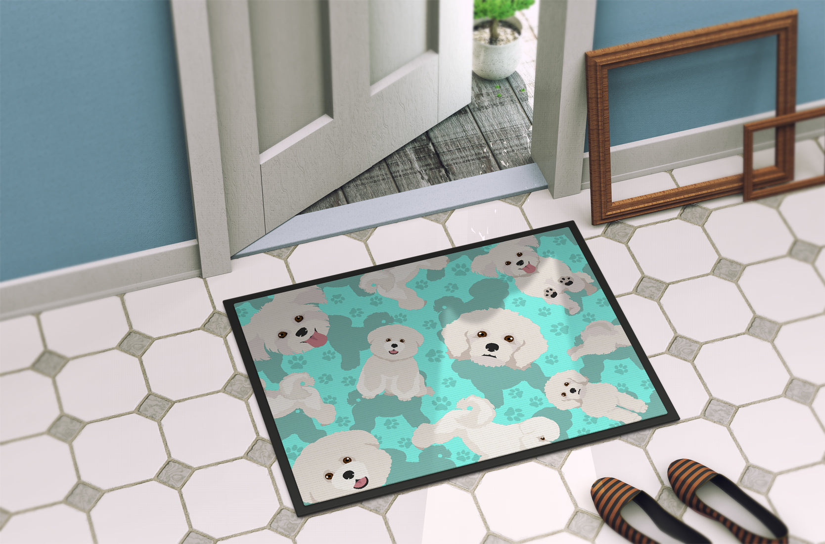 Bichon Frise Indoor or Outdoor Mat 24x36 - the-store.com