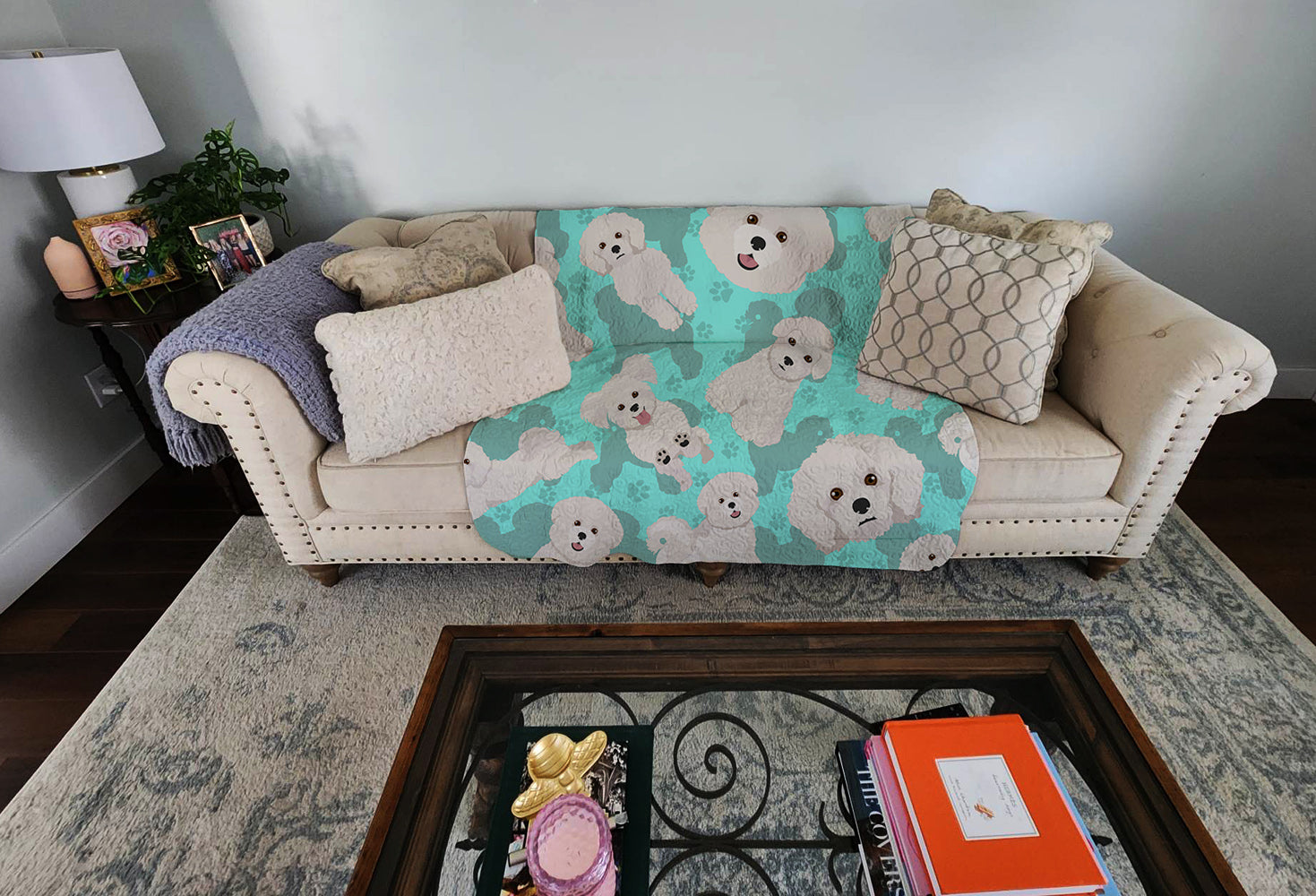 Bichon Frise Quilted Blanket 50x60 - the-store.com