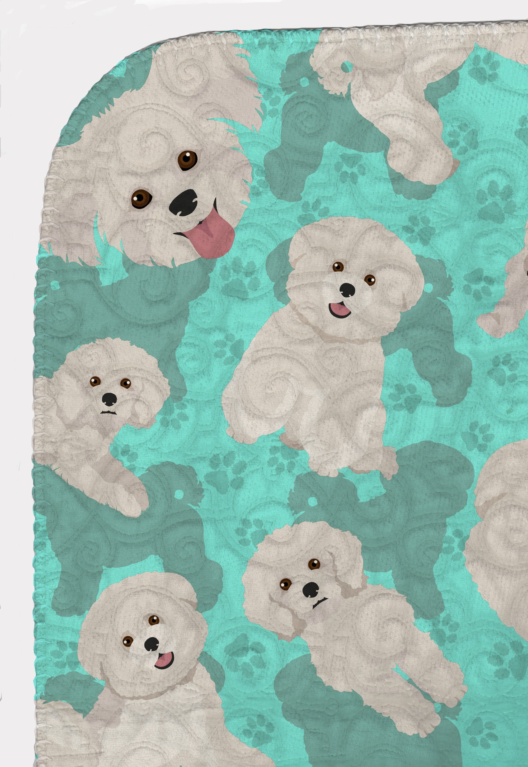 Bichon Frise Quilted Blanket 50x60 - the-store.com