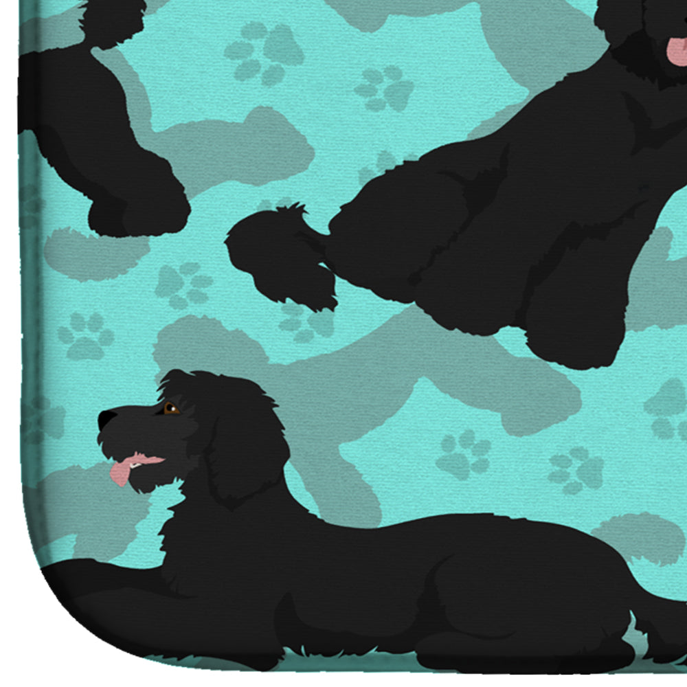 Black Standard Poodle Dish Drying Mat  the-store.com.
