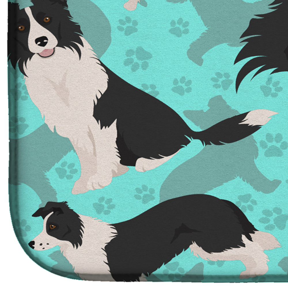Border Collie Dish Drying Mat  the-store.com.