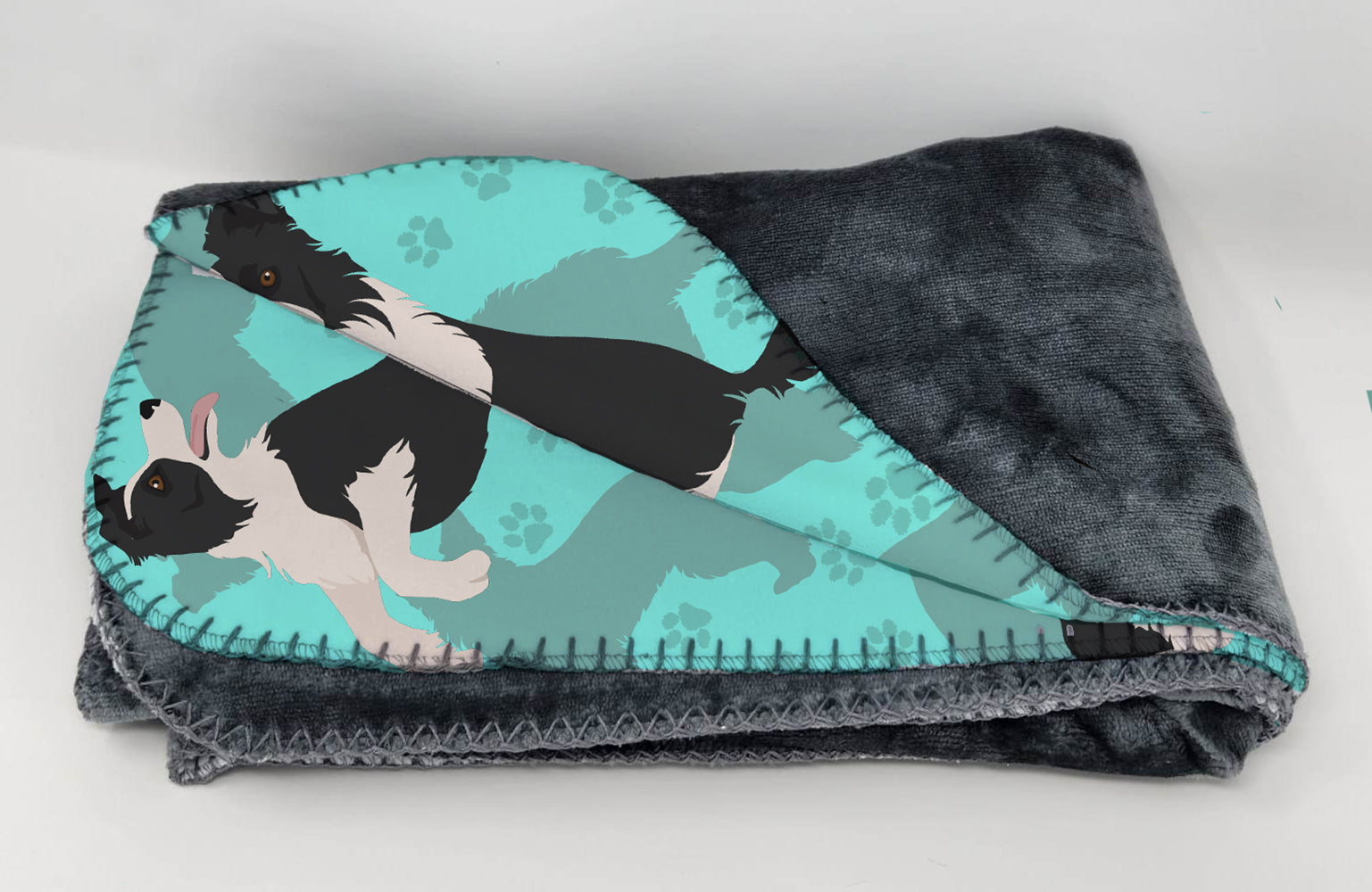 Buy this Border Collie Soft Travel Blanket with Bag