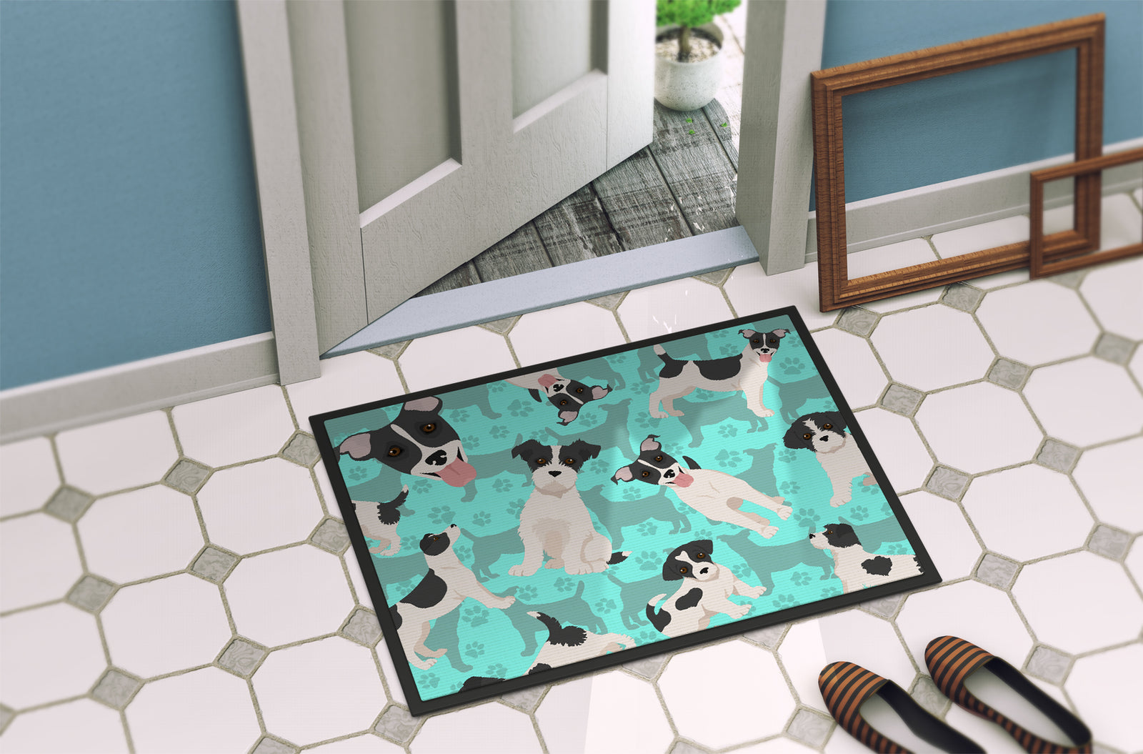 Caroline's Treasures Jack Russell Terrier Doormat - 24x36 Decorative Floor Mat – Indoor/Outdoor Rug with Artistic Flair
