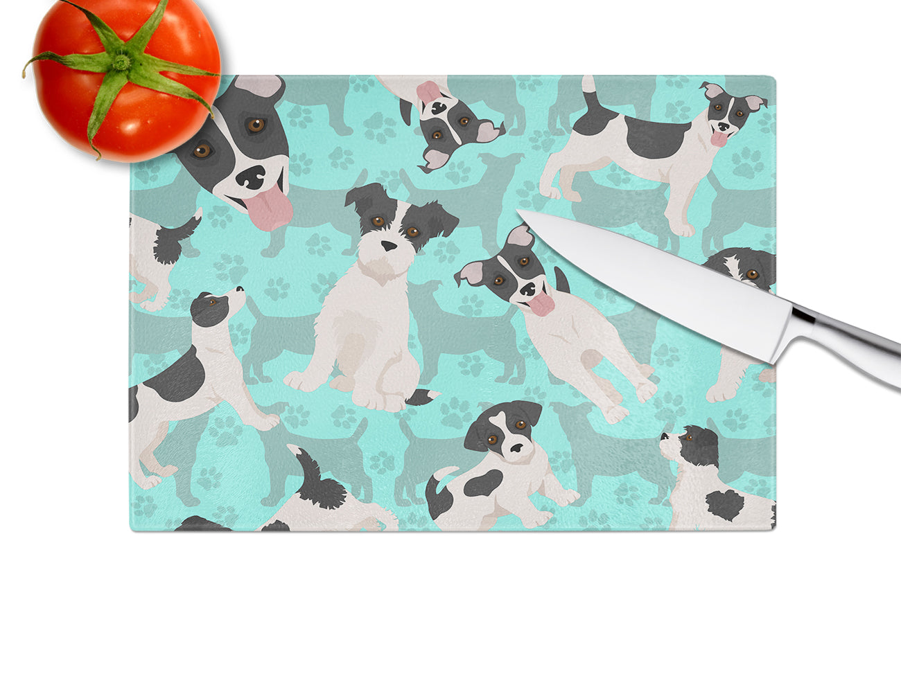 Jack Russell Terrier Glass Cutting Board Large - the-store.com