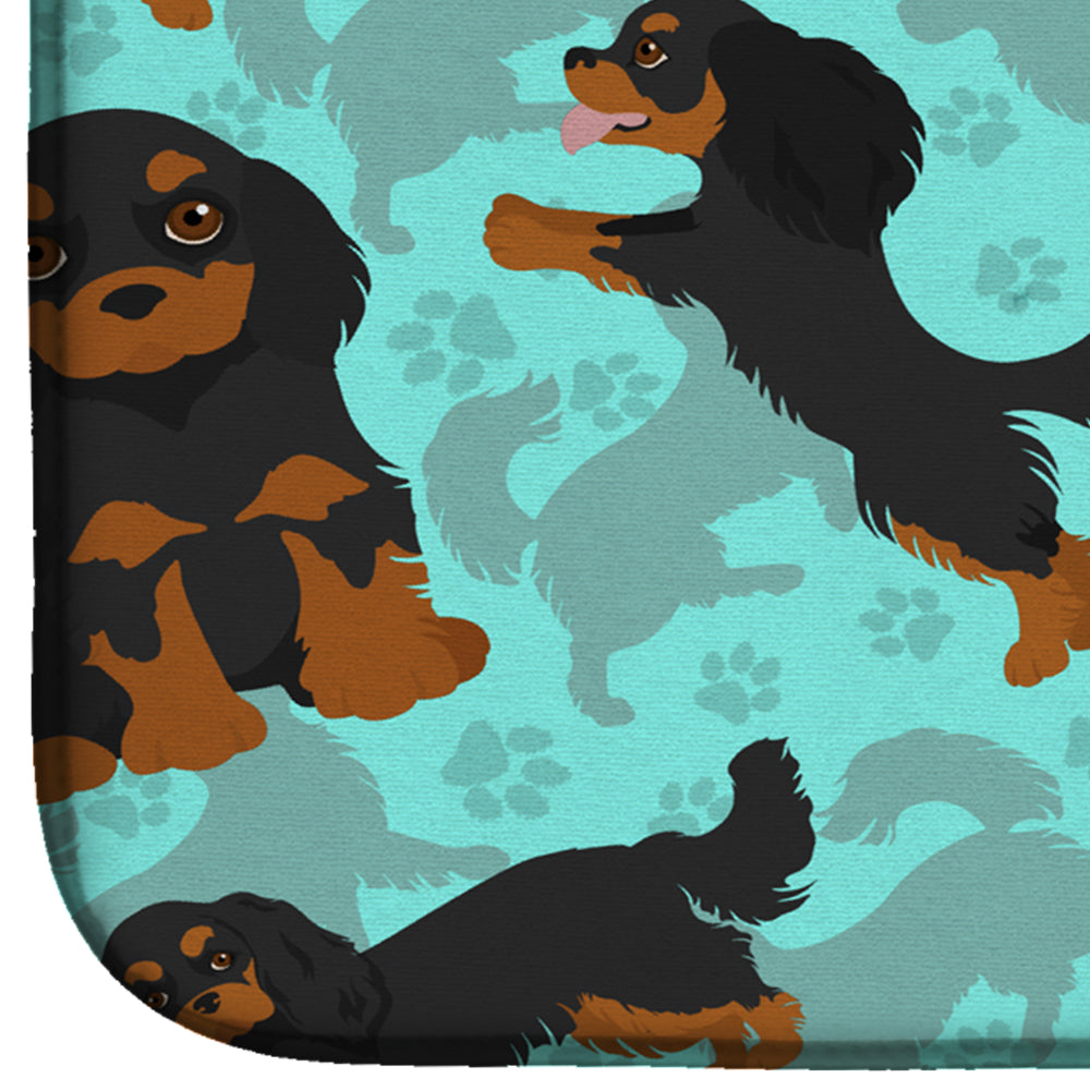 Black and Tan Cavalier King Charles Spaniel Dish Drying Mat  the-store.com.