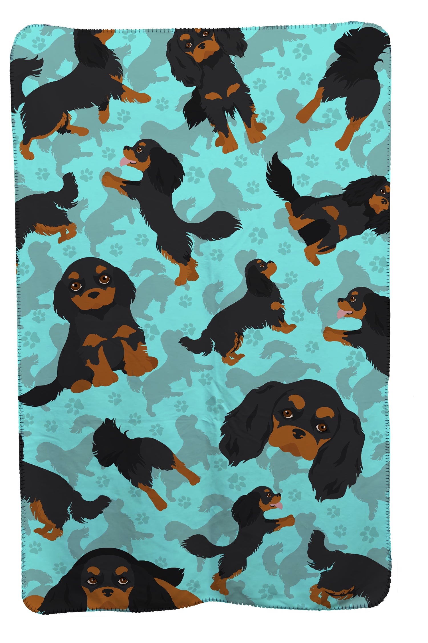 Buy this Black and Tan Cavalier King Charles Spaniel Soft Travel Blanket with Bag