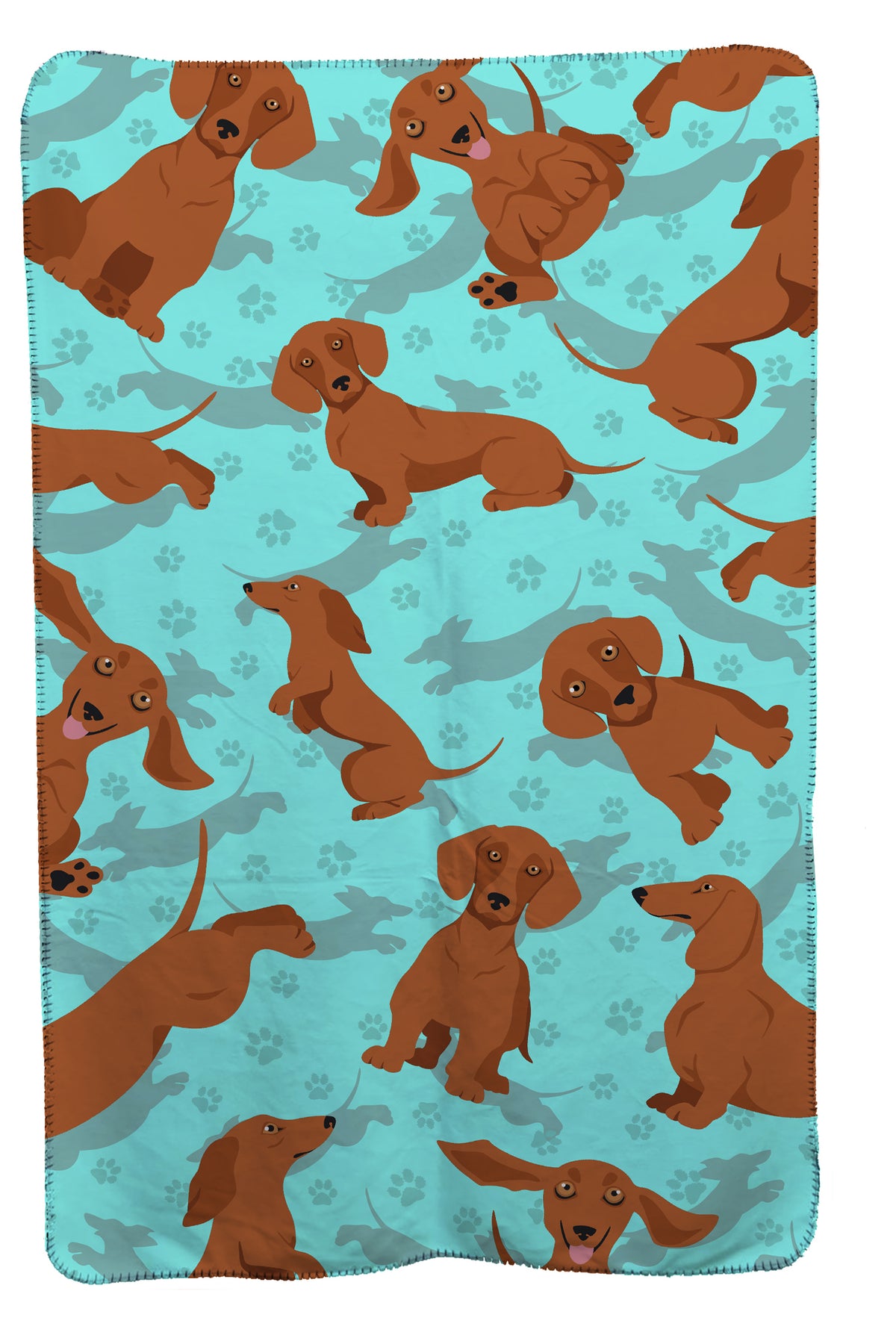 Buy this Red Dachshund Soft Travel Blanket with Bag