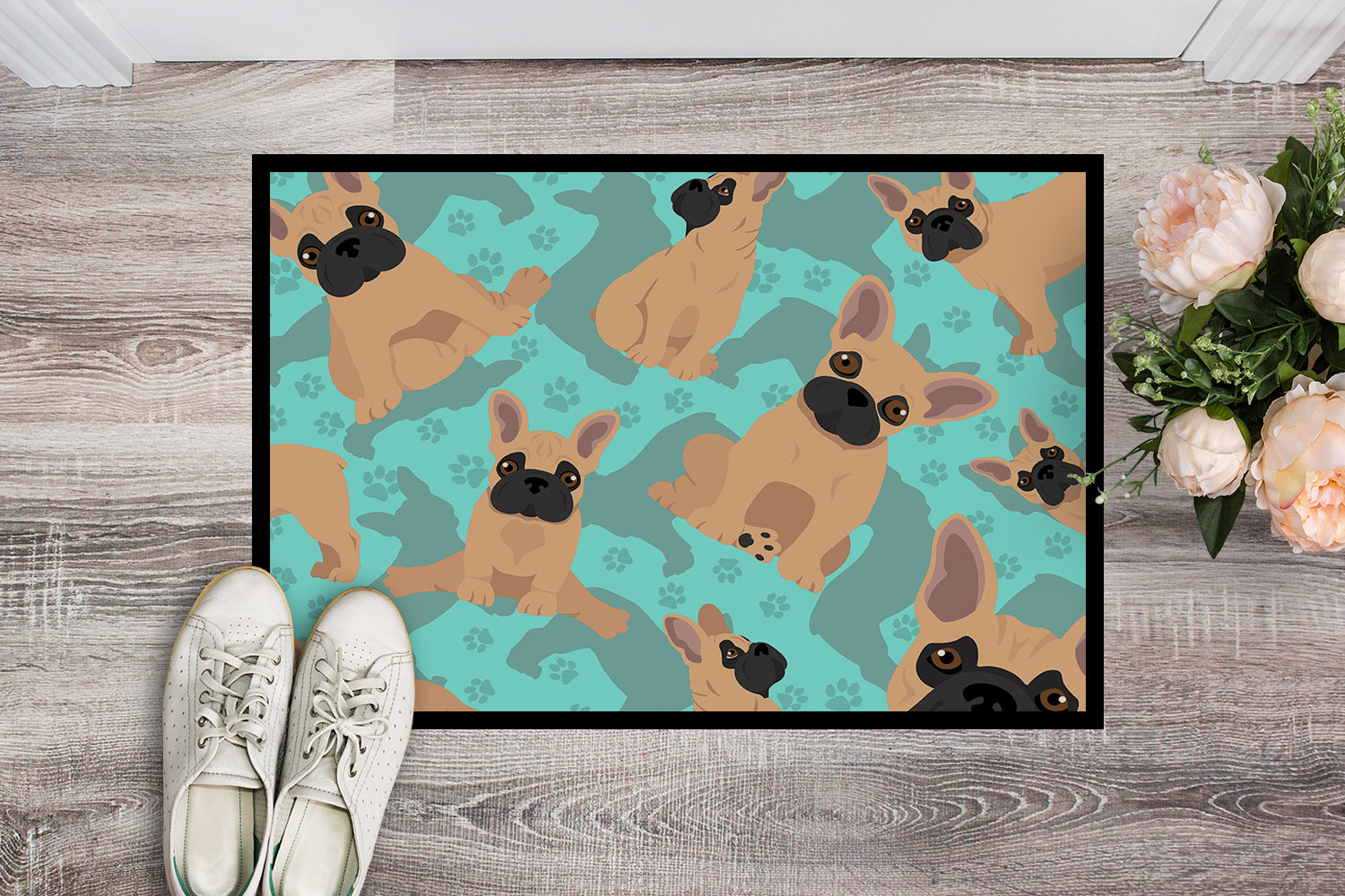 Fawn French Bulldog Indoor or Outdoor Mat 24x36 - the-store.com