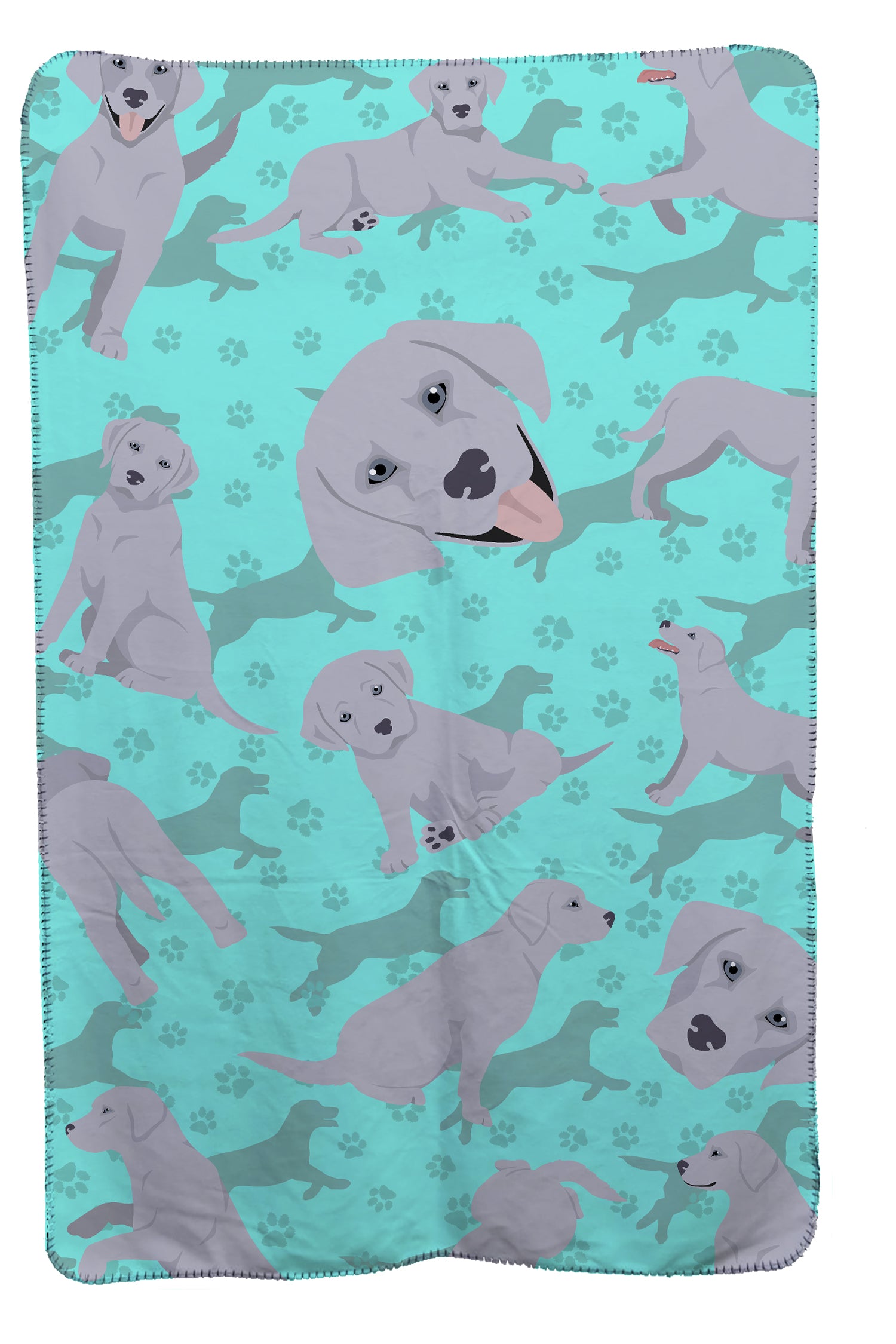 Buy this Silver Labrador Retriever Soft Travel Blanket with Bag