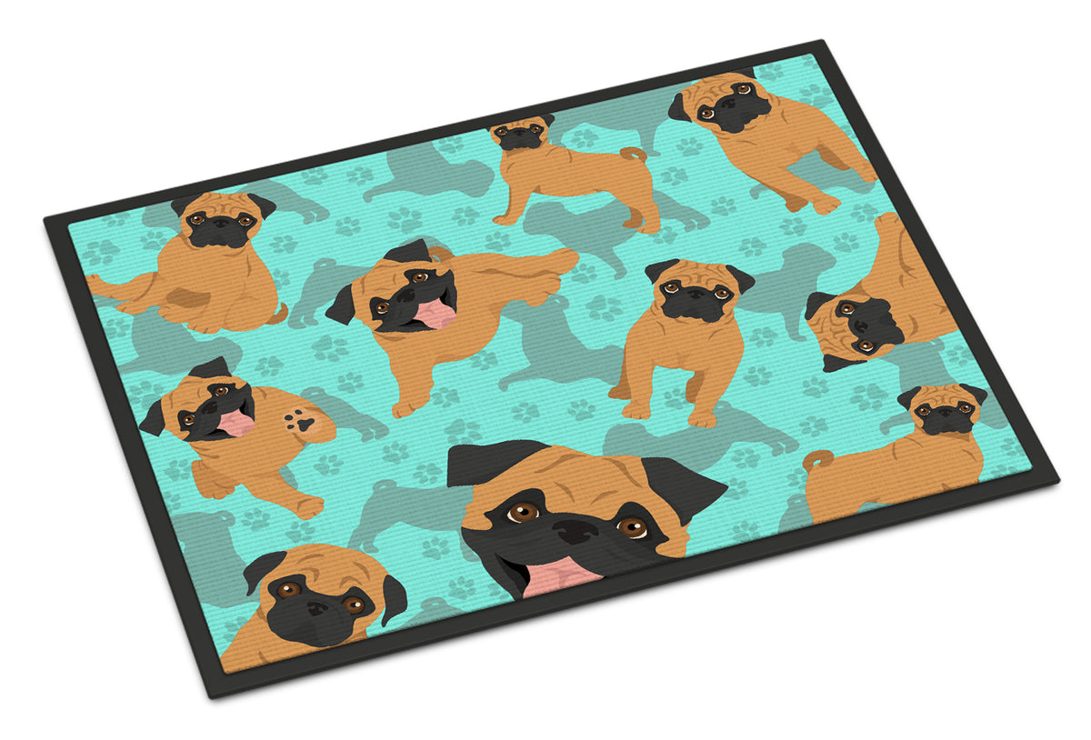 Buy this Apricot Pug Indoor or Outdoor Mat 24x36