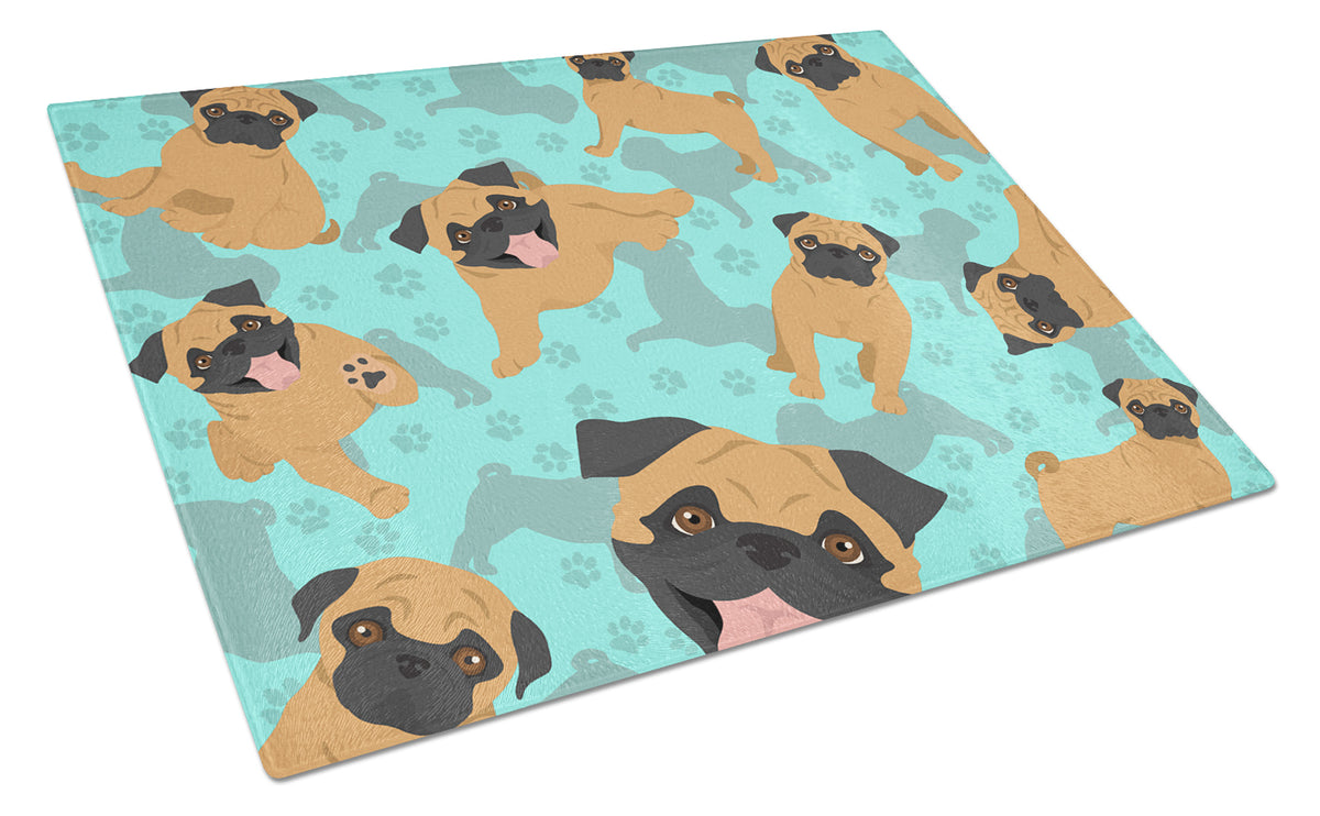 Buy this Apricot Pug Glass Cutting Board Large