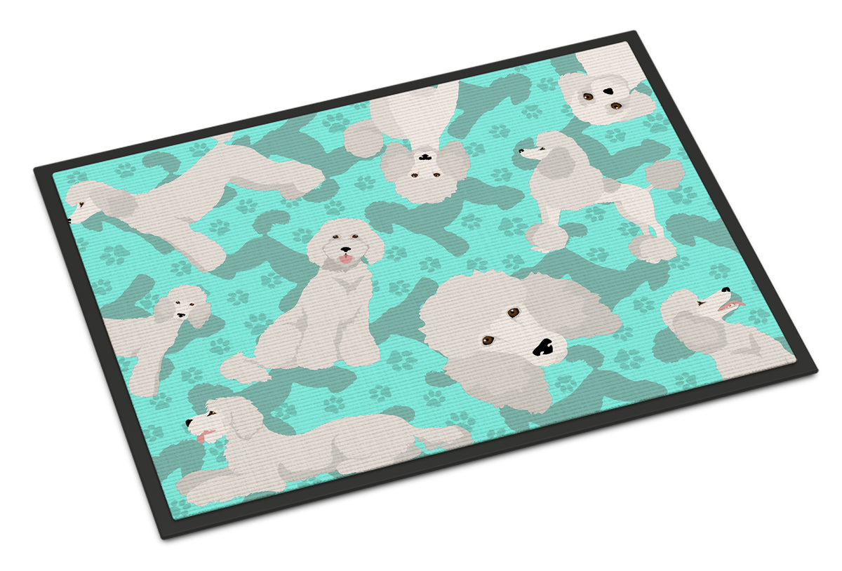 Buy this White Standard Poodle Indoor or Outdoor Mat 24x36