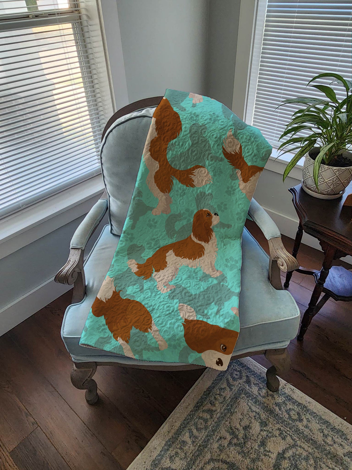 Blenheim Cavalier Spaniel Quilted Blanket 50x60 - the-store.com